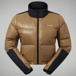 Berghaus Arkos Reflect Crop Down Jacken für Damen - Dunkelgrün/Schwarz-Damen Isolierend