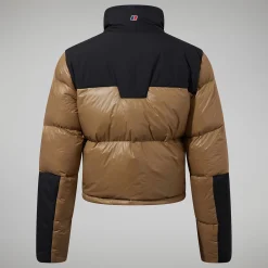 Berghaus Arkos Reflect Crop Down Jacken für Damen - Dunkelgrün/Schwarz-Damen Isolierend