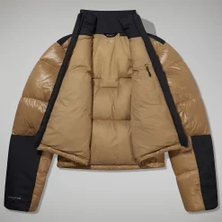 Berghaus Arkos Reflect Crop Down Jacken für Damen - Dunkelgrün/Schwarz-Damen Isolierend
