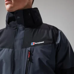 Berghaus Arran Jacken für Herren - Dunkelgrau/Schwarz-Herren Wasserdicht