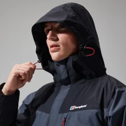 Berghaus Arran Jacken für Herren - Dunkelgrau/Schwarz-Herren Wasserdicht