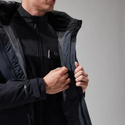Berghaus Arran Jacken für Herren - Dunkelgrau/Schwarz-Herren Wasserdicht