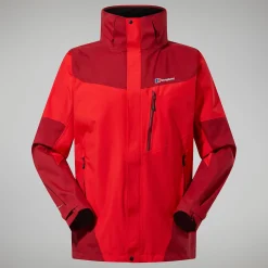 Berghaus Arran Jacken für Herren - Rot/Dunkelrot-Herren Wasserdicht