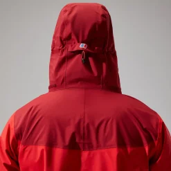 Berghaus Arran Jacken für Herren - Rot/Dunkelrot-Herren Wasserdicht