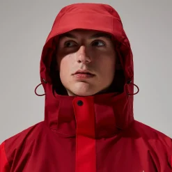 Berghaus Arran Jacken für Herren - Rot/Dunkelrot-Herren Wasserdicht