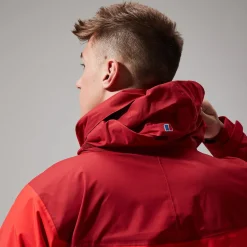Berghaus Arran Jacken für Herren - Rot/Dunkelrot-Herren Wasserdicht