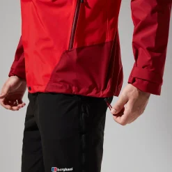 Berghaus Arran Jacken für Herren - Rot/Dunkelrot-Herren Wasserdicht