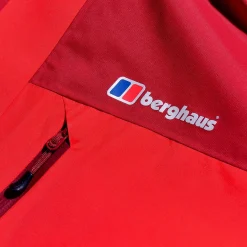 Berghaus Arran Jacken für Herren - Rot/Dunkelrot-Herren Wasserdicht