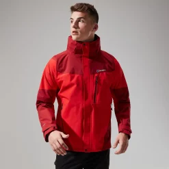 Berghaus Arran Jacken für Herren - Rot/Dunkelrot-Herren Wasserdicht