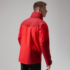 Berghaus Arran Jacken für Herren - Rot/Dunkelrot-Herren Wasserdicht
