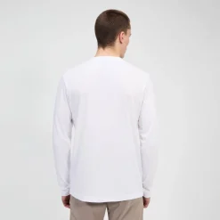 Berghaus Big Logo Langarm Shirt für Herren - Weiß-Herren T-shirts