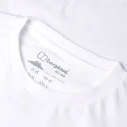 Berghaus Big Logo Langarm Shirt für Herren - Weiß-Herren T-shirts