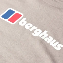 Berghaus Big Logo Langarm Shirt für Herren - Grau-Herren T-shirts