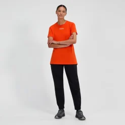 Berghaus Delta Kurzarm Tech-Shirt für Damen - Orange-Damen Baselayer