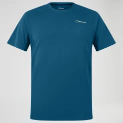 Berghaus Delta Kurzarm Tech-Shirt für Herren - Blau-Herren Baselayer
