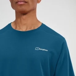 Berghaus Delta Kurzarm Tech-Shirt für Herren - Blau-Herren Baselayer