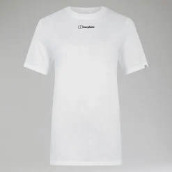 Berghaus Boyfriend Buttermere Short Sleeve Tee für Damen - Weiß-Damen T-shirts