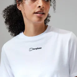Berghaus Boyfriend Buttermere Short Sleeve Tee für Damen - Weiß-Damen T-shirts