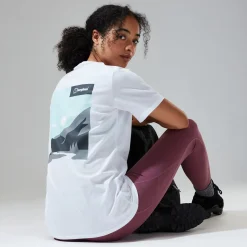 Berghaus Boyfriend Buttermere Short Sleeve Tee für Damen - Weiß-Damen T-shirts
