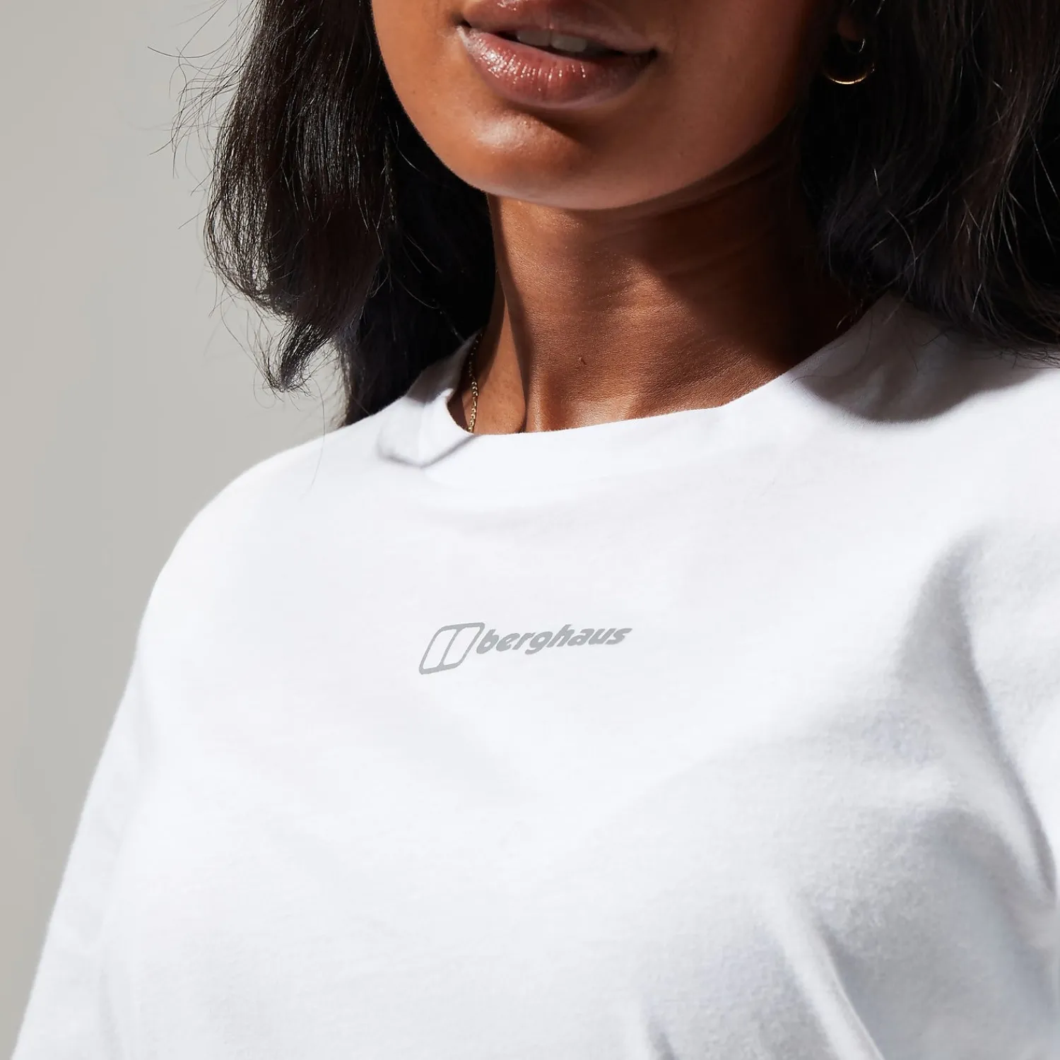 Berghaus Boyfriend Logo Short Sleeve T-Shirt für Damen - Weiß-Damen T-shirts