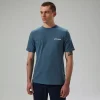 Berghaus Cheviot Box Logo Herren-T-Shirt - Blau-Herren T-shirts