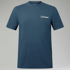 Berghaus Cheviot Box Logo Herren-T-Shirt - Blau-Herren T-shirts