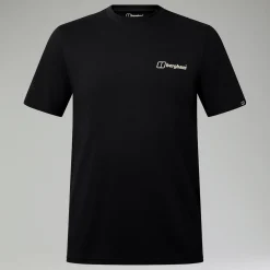 Berghaus Cheviot Box Logo Herren-T-Shirt - Schwarz-Herren T-shirts