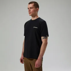 Berghaus Cheviot Box Logo Herren-T-Shirt - Schwarz-Herren T-shirts