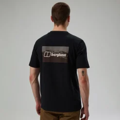 Berghaus Cheviot Box Logo Herren-T-Shirt - Schwarz-Herren T-shirts