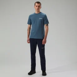 Berghaus Cheviot Box Logo Herren-T-Shirt - Blau-Herren T-shirts
