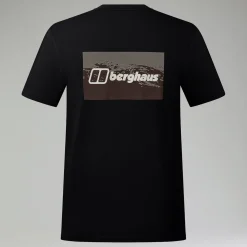 Berghaus Cheviot Box Logo Herren-T-Shirt - Schwarz-Herren T-shirts