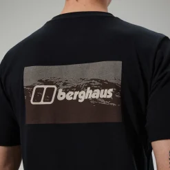 Berghaus Cheviot Box Logo Herren-T-Shirt - Schwarz-Herren T-shirts