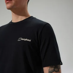 Berghaus Cheviot Box Logo Herren-T-Shirt - Schwarz-Herren T-shirts