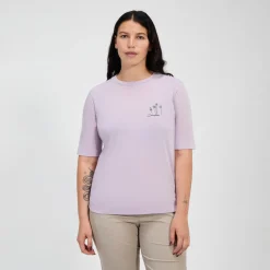 Berghaus Coneflower Kurzarm Shirt für Damen - Violett-Damen T-shirts
