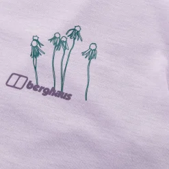 Berghaus Coneflower Kurzarm Shirt für Damen - Violett-Damen T-shirts