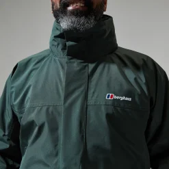 Berghaus Cornice Lange InterActie Jacken für Herren - Dunkelgrün-Herren Wasserdicht