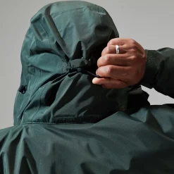 Berghaus Cornice Lange InterActie Jacken für Herren - Dunkelgrün-Herren Wasserdicht