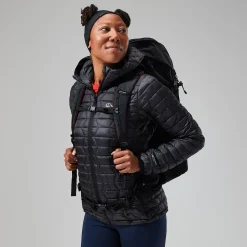 Berghaus Cuillin Isolierter Hoodie für Damen - Schwarz/Grau-Damen Isolierend