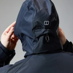 Berghaus Deluge Pro Jacken für Damen - Schwarz-Damen Wasserdicht