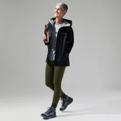Berghaus Deluge Pro Jacken für Damen - Schwarz-Damen Wasserdicht