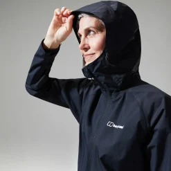 Berghaus Deluge Pro Jacken für Damen - Schwarz-Damen Wasserdicht