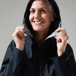 Berghaus Deluge Pro Jacken für Damen - Schwarz-Damen Wasserdicht