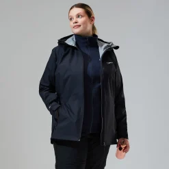 Berghaus Deluge Pro Jacken für Damen - Schwarz-Damen Wasserdicht