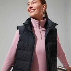Berghaus Embo 4in1 Long Daunenjacke für Damen - Schwarz-Damen Isolierend