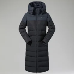 Berghaus Embo 4in1 Long Daunenjacke für Damen - Schwarz-Damen Isolierend