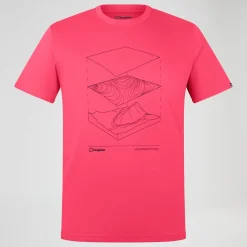 Berghaus Everyday Elements Kurzarm Shirt für Herren - Pink-Herren T-shirts