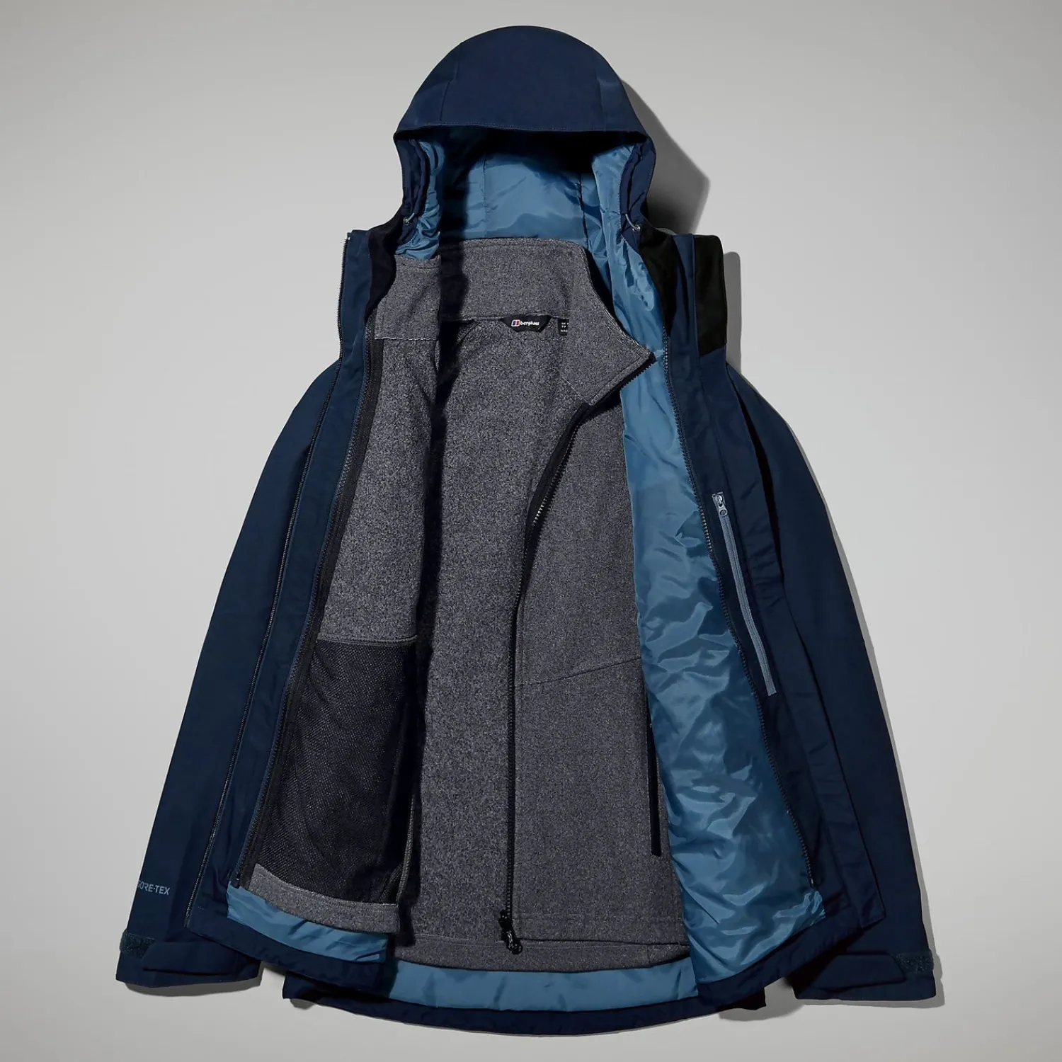 Berghaus Fellmaster Gemini 3-In-1 Jacke für Damen - Dunkelblau-Damen Wasserdicht | 3 In 1 Jackets