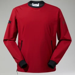 Berghaus Fenham Softshell Crew für Herren - Dunkelrot-Herren Winddicht