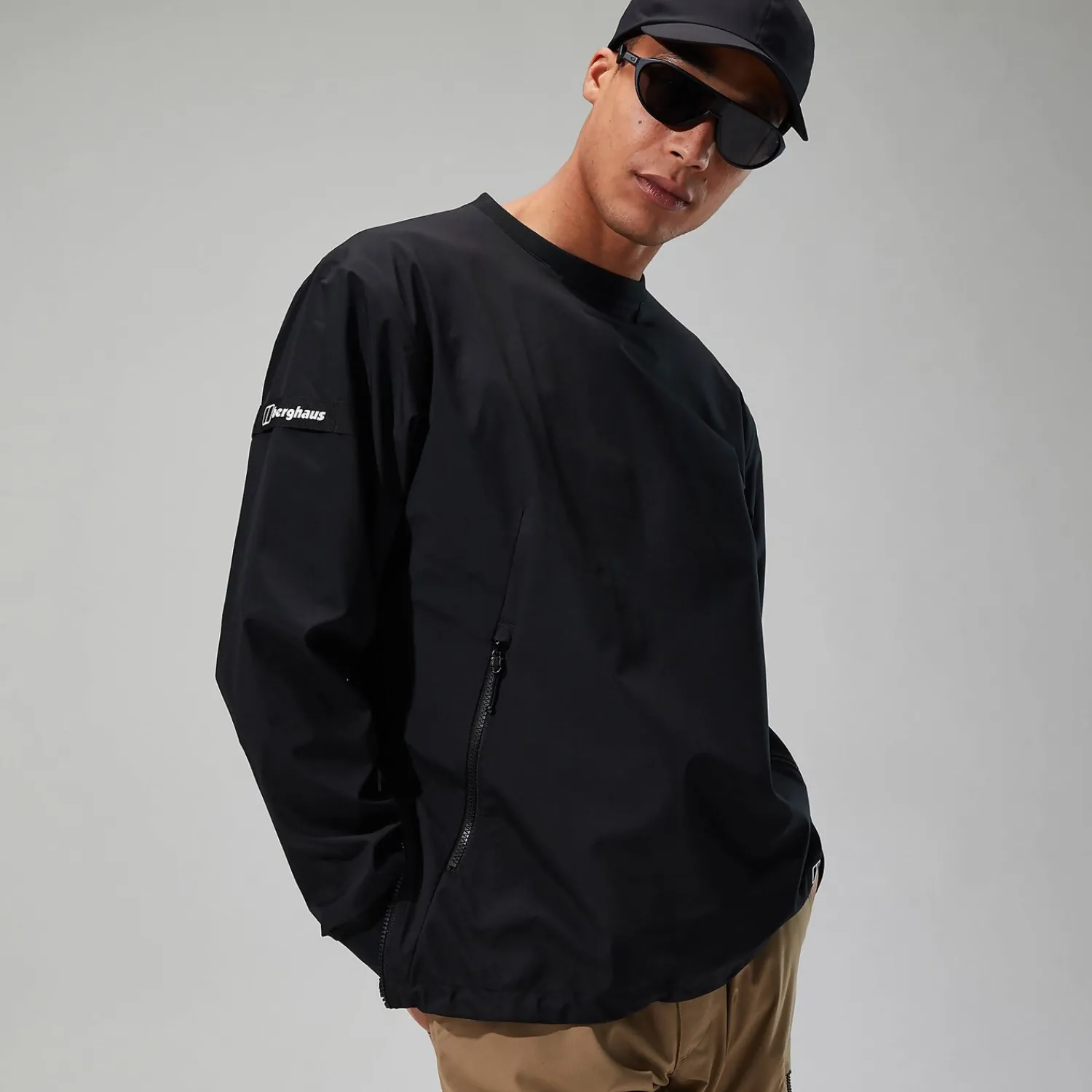 Berghaus Fenham Softshell Crew für Herren - Schwarz-Herren Winddicht