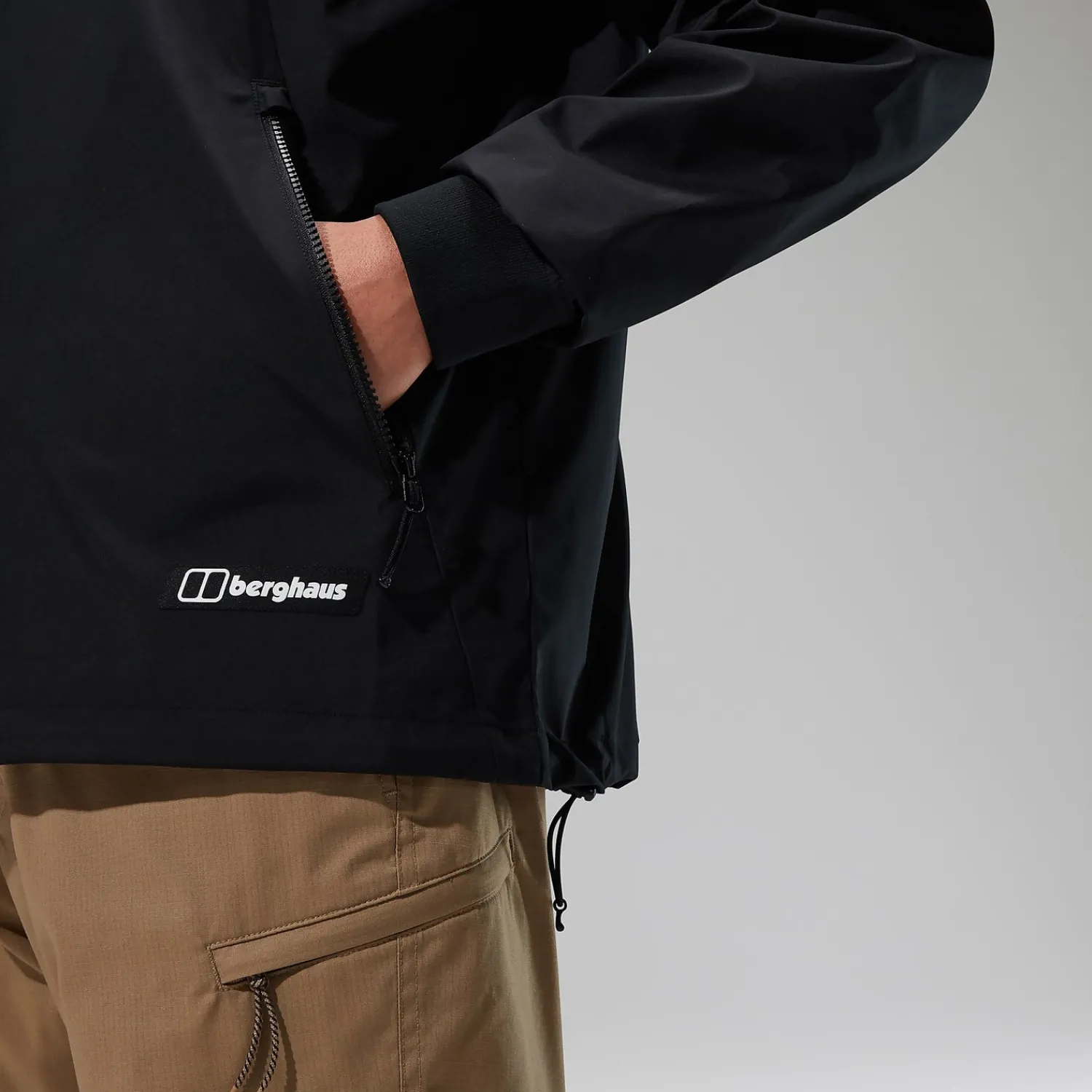 Berghaus Fenham Softshell Crew für Herren - Schwarz-Herren Winddicht